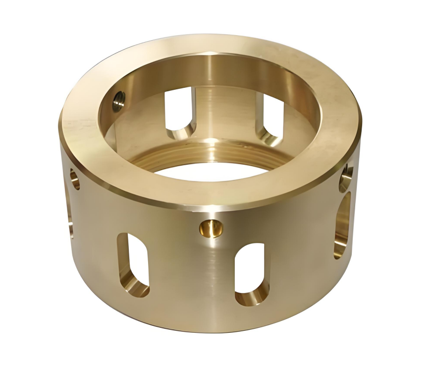 Custom precision-machined copper components for industrial applications, featuring excellent electrical conductivity, thermal performance, and corrosion resistance.