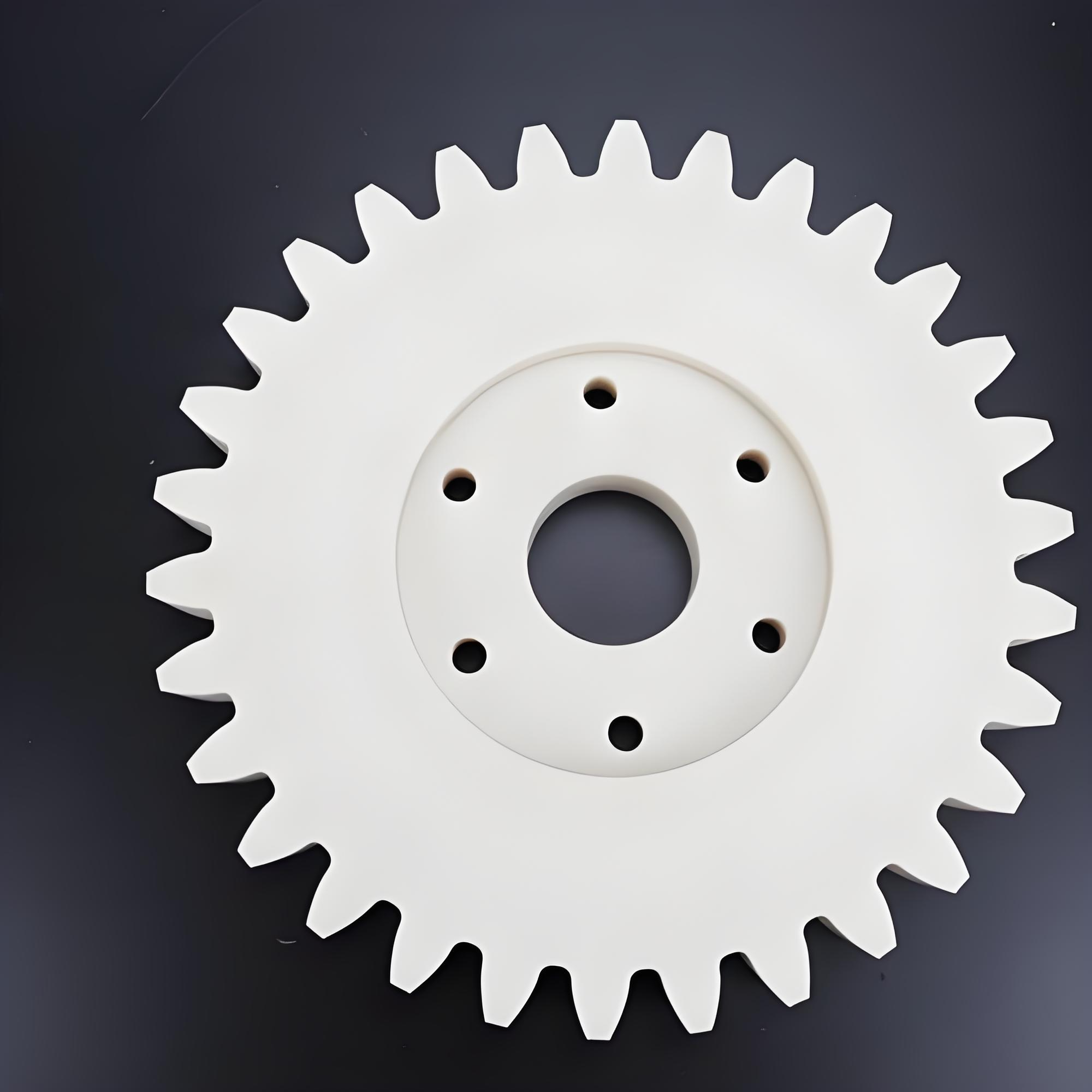 Custom precision POM components, industrial use.