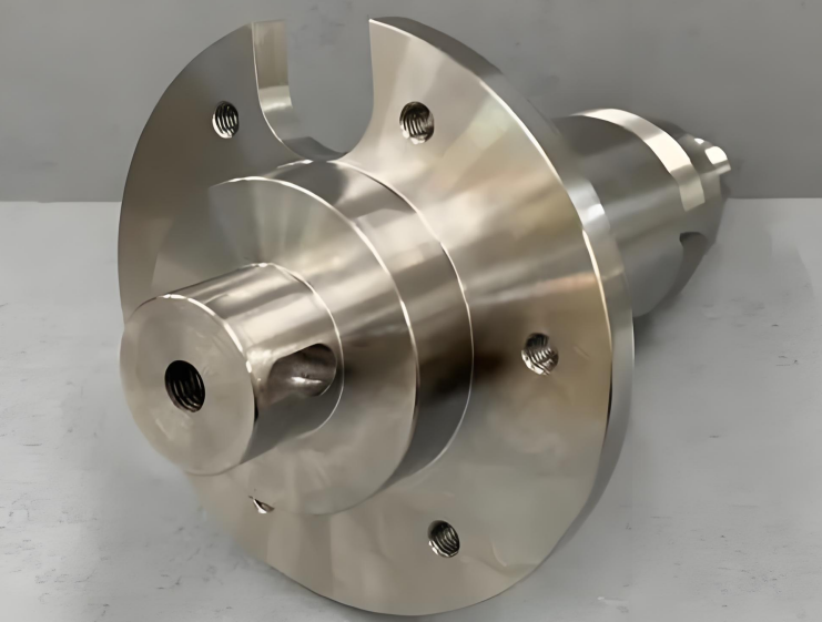 Precision-machined custom titanium components, high strength-to-weight ratio, corrosion resistant, industrial use.